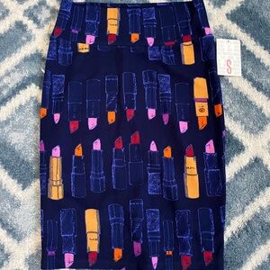 Lularoe Cassie pencil skirt lipsticks